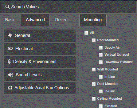 New advanced selection module